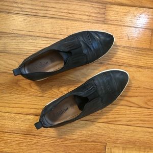 BIALA Black ‘Saben’ Almond Toe Slip On
